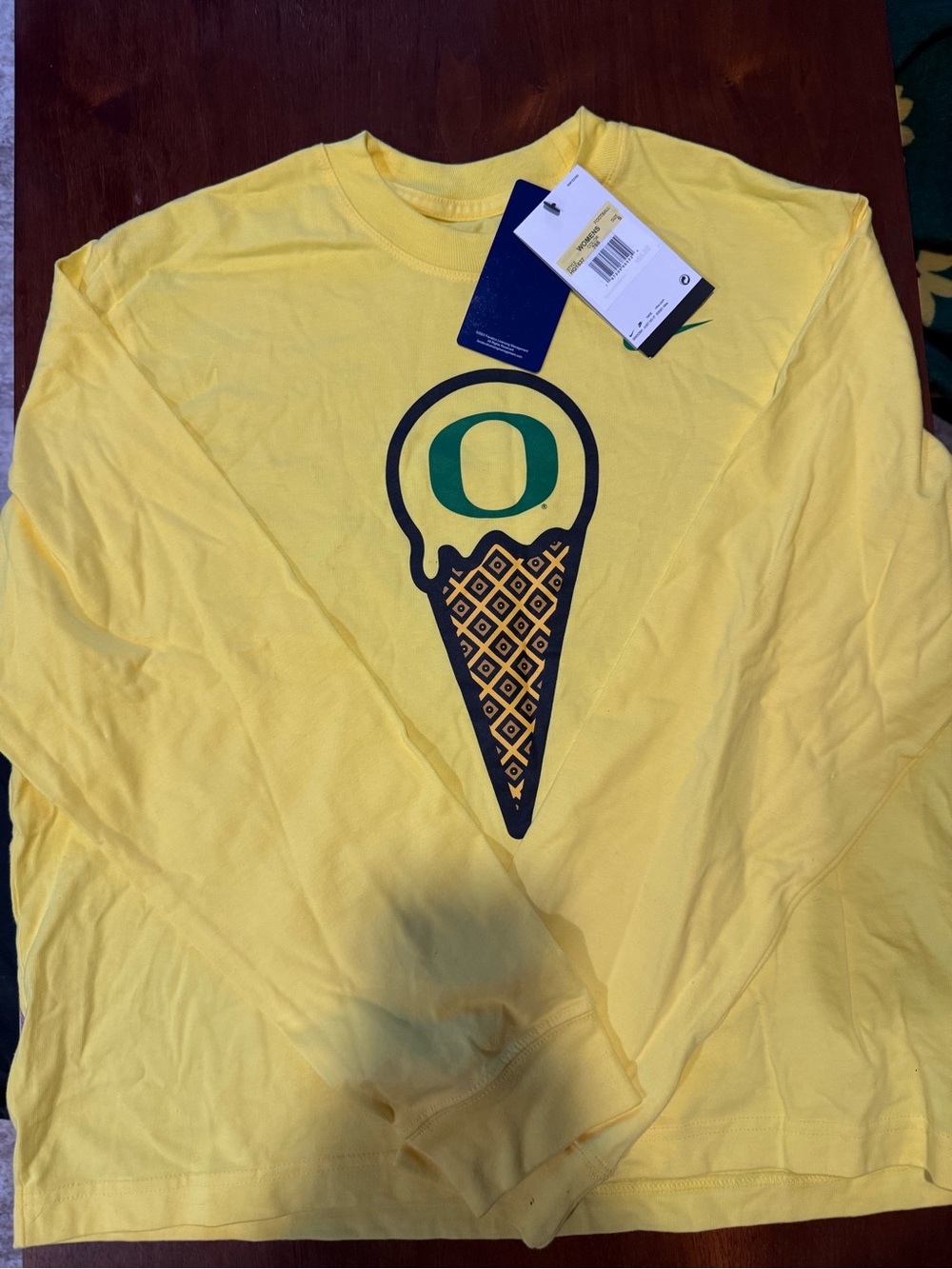 Nike Oregon Ducks Max 90 Long Sleeve Shirt Cancer